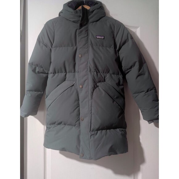 Patagonia | Kids' Downdrift Parka In Nouveau Green (Large/12) - Picture 1 of 14